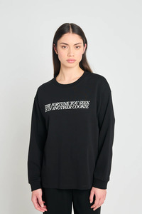 Twenty Seven Names: Twenty-Seven Names Takeaways Long-Sleeved Top - Black