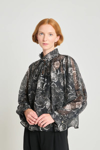 Twenty-Seven Names Just Like Heaven Blouse - Black Peony