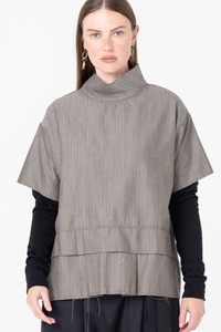 Company of Strangers Fax Tee - Tan Stripe