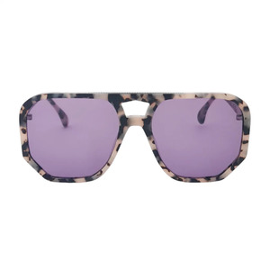 Age Eyewear: AGE Wager Sunglasses - Matt Milky Tort with Grey Lenses