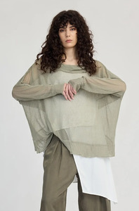 Taylor Crossed Sweater - Moss Green