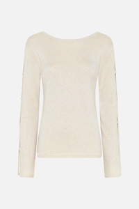 Bruuns Bazaar Anemone Yasmin Knit - White Cream/White Lurex