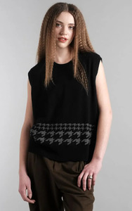 Nineteen46 Canny Vest Black - Flannel