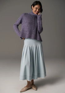 Sale Knitwear: POL Grove High Neck Knit - Denim