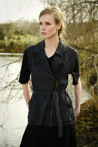 Curate You're My Vest Friend Jacket - Black