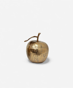 French Country Decorative Apple - Gold