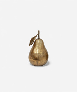 French Country Decorative Pear - Gold