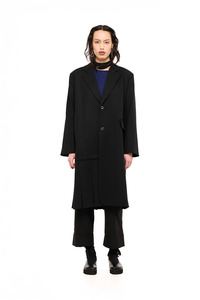 Coats And Jackets: NOM*d De-Pleat Coat - Black