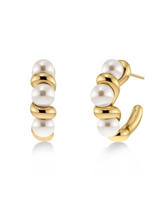 Accessories: Edblad Margot Hoops L - Gold
