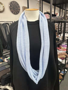 Country Laine Plain Infinity Scarf - Powder Blue