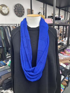 Accessories 1: Country Laine Pattern Infinity Scarf - Cobalt