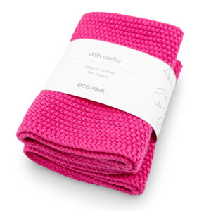 Ecovask Dishcloth Lite 2pk - Raspberry