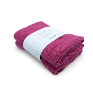 Ecovask Dishcloth HD 2pk - Raspberry