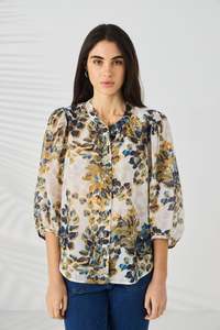 Tops: Lania The Label Rosso Shirt - Rosso Print