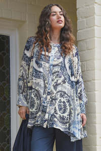 Tops: Curate Best In Show Shirt - Blue Plate