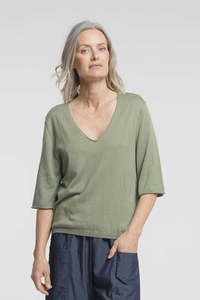 Tops: New Lands Sammie Tee - Sage