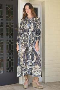 Curate Portrait Mode Dress - Blue Plate