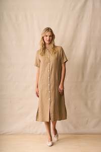 Neris Shiloh Dress - Biscotti