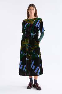 Dresses: Elk Reihen Dress - Stribe Burnout