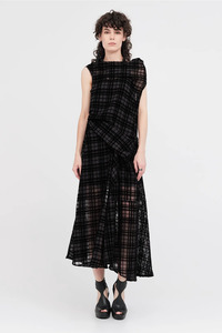 Taylor Edifice Dress - Black Check