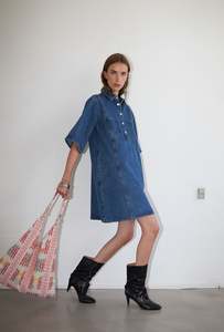 Lollys Laundry Mola Dress SS - Blue