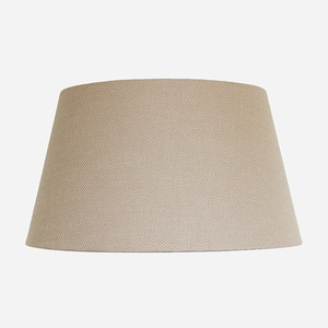 CC Interiors Flax Weave 46cm Tapered Drum Lampshade