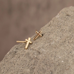 Accessories: Queen of the Foxes Earrings Simple Cross Studs