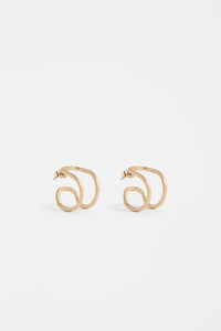 Accessories: Elk Orden Hoop Earring - Gold