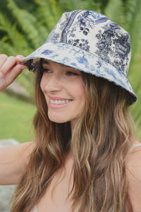Accessories 1: Curate Brim-ming With Joy Hat - Blue Plate
