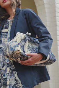 Accessories 1: Curate Shoulder Candy Bag - Blue Plate