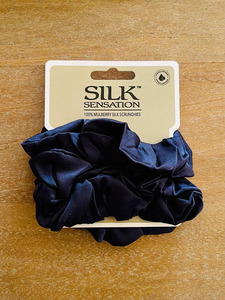 Silk Sensation Silk Scrunchie - Large Royal Blue