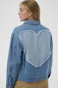 Saint Tropez Pindre Jacket - Medium Blue Denim