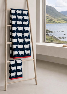 Anorak Organic Cotton Towels - Kissing Sheep