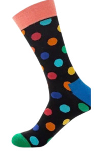 Black Polka Dot Flynns Sox