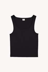 All: TA102 Ribbed David Tank - Black
