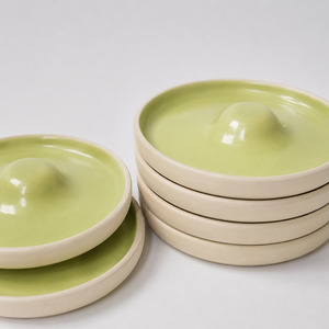 Ceramic Cocktail Rim Sugar & Salt Dish - Matcha Mist
