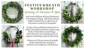 Wreath Workshop This Saturday @ 2pm