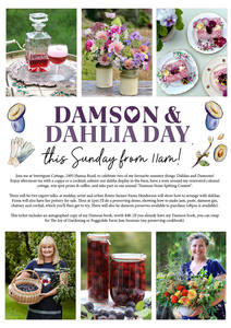 Pottery Workshops Books: Dahlias & Damsons Day Sunday 15 Feb (includes a signed book!)