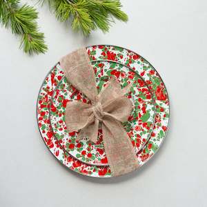 Bundle: Christmas Enamel Plate | Set of 2
