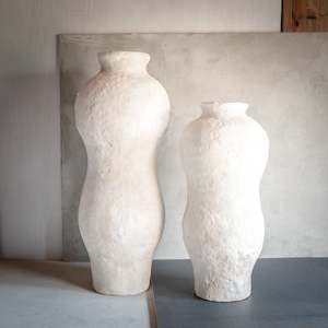 Vases Vessels: Batley Ceramic Vase | Medium | Ecru