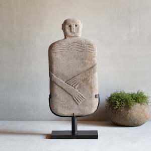 Stone Goods: Carved Stone Figure | Arms Crossed