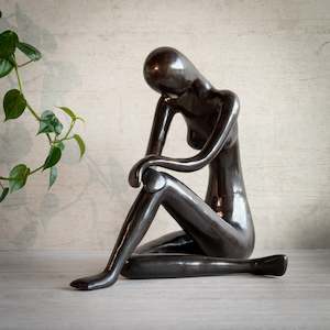 Bronze Contemplating Nude | 29cm High