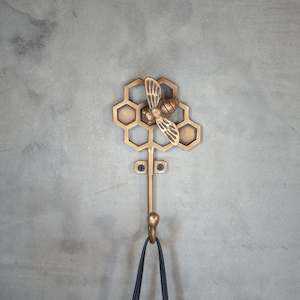 Coat Hooks: Brass Bee Hook