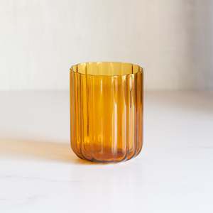 Glassware: Lucille Glass Tumbler  | Amber