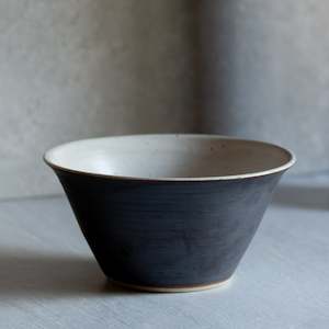 Its Time For A Drink: Black Ceramic High Sided Bowl