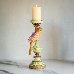 Polly Parrot Candleholder | Pink