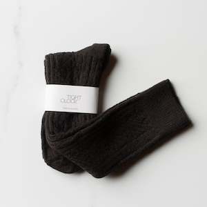 Merino Knee High Socks | Vintage Chocolate | OS