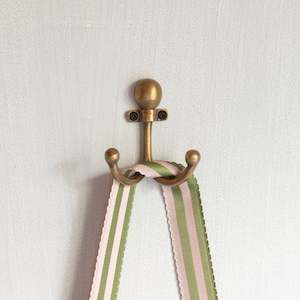 Sale: Brass Hook | ‘Double Ball Top’ Coat Hook
