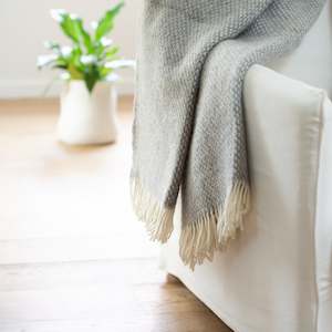 Blankets And Throws: Klippan NZ Wool Blanket | Preppy Grey