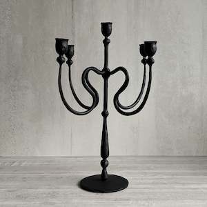 Raine Iron Candleabra | 5 Cup